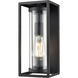 Caleb 1 Light 12.5 inch Textured Black Outdoor Wall Sconce